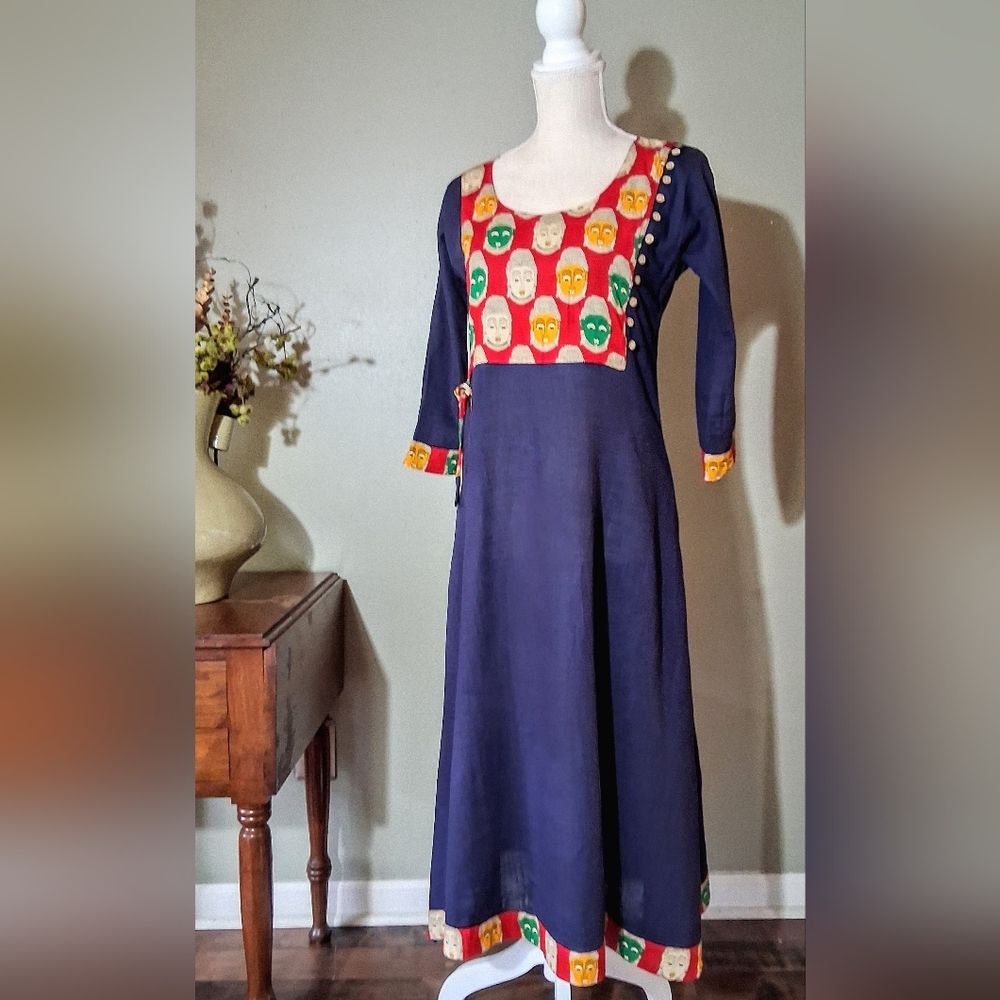 Vintage Cotton/Linen Kurta - Made by "ZP" - Size XL